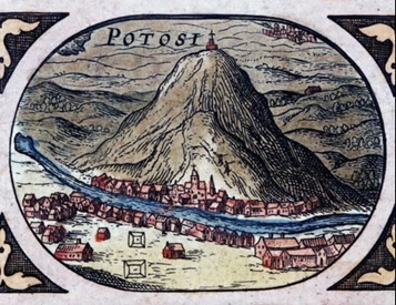 Cerro Rico (Rich Mountain) in Potosi, Bolivia