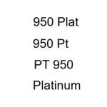 United States 950 Platinum Hallmarks
